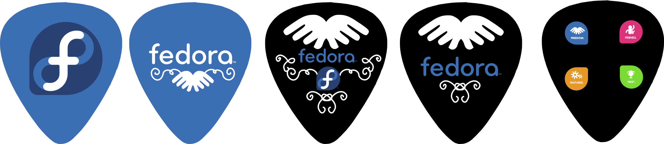 Fedoraguitarpicks - Life Size Guitar Pick Template (2193x476), Png Download