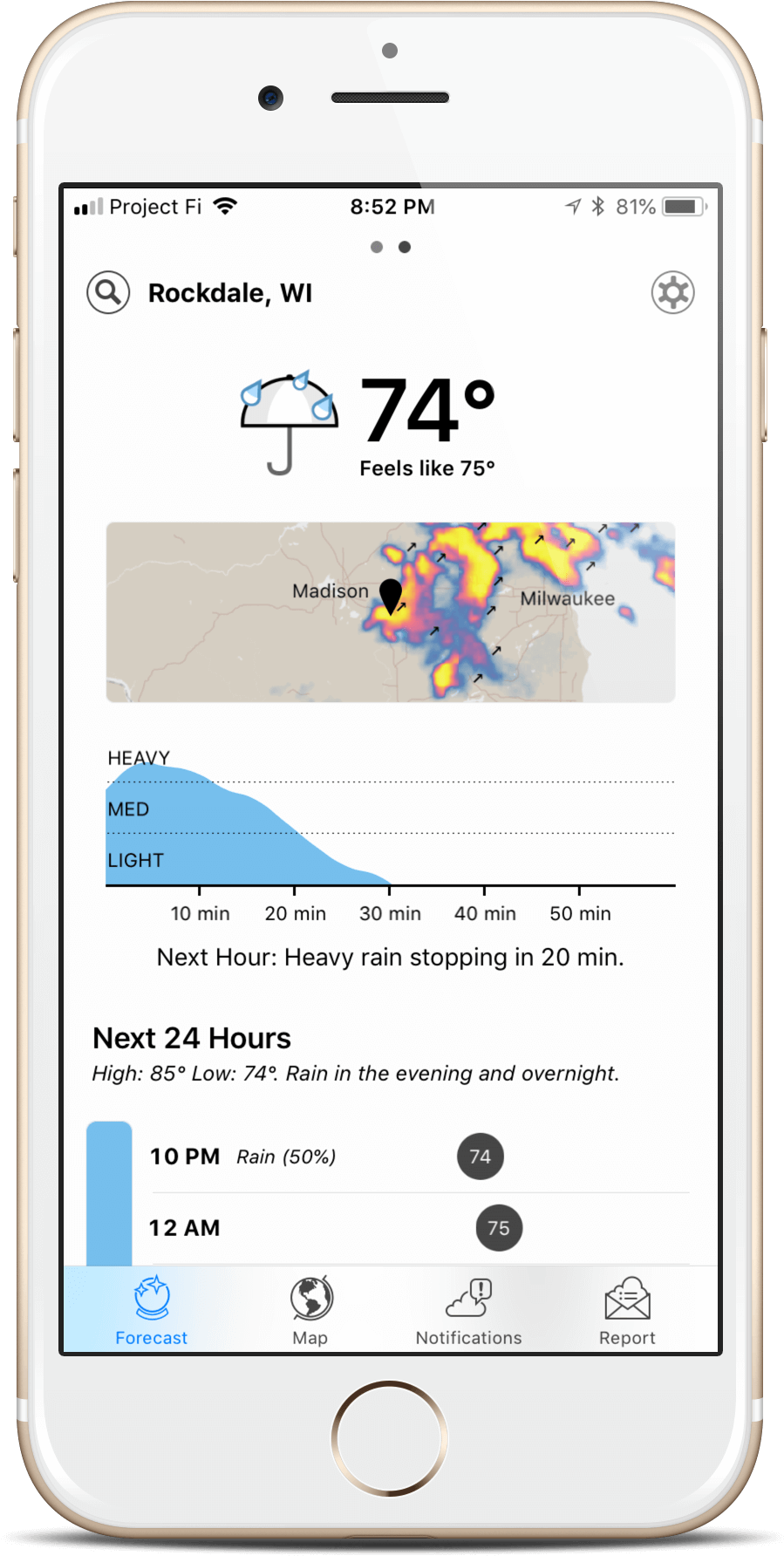 Dark Sky Forecast Tab - Iphone (1100x1850), Png Download