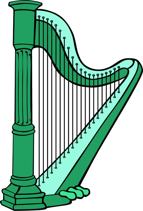Vector Clip Art - Harp Jack And The Beanstalk (600x884), Png Download