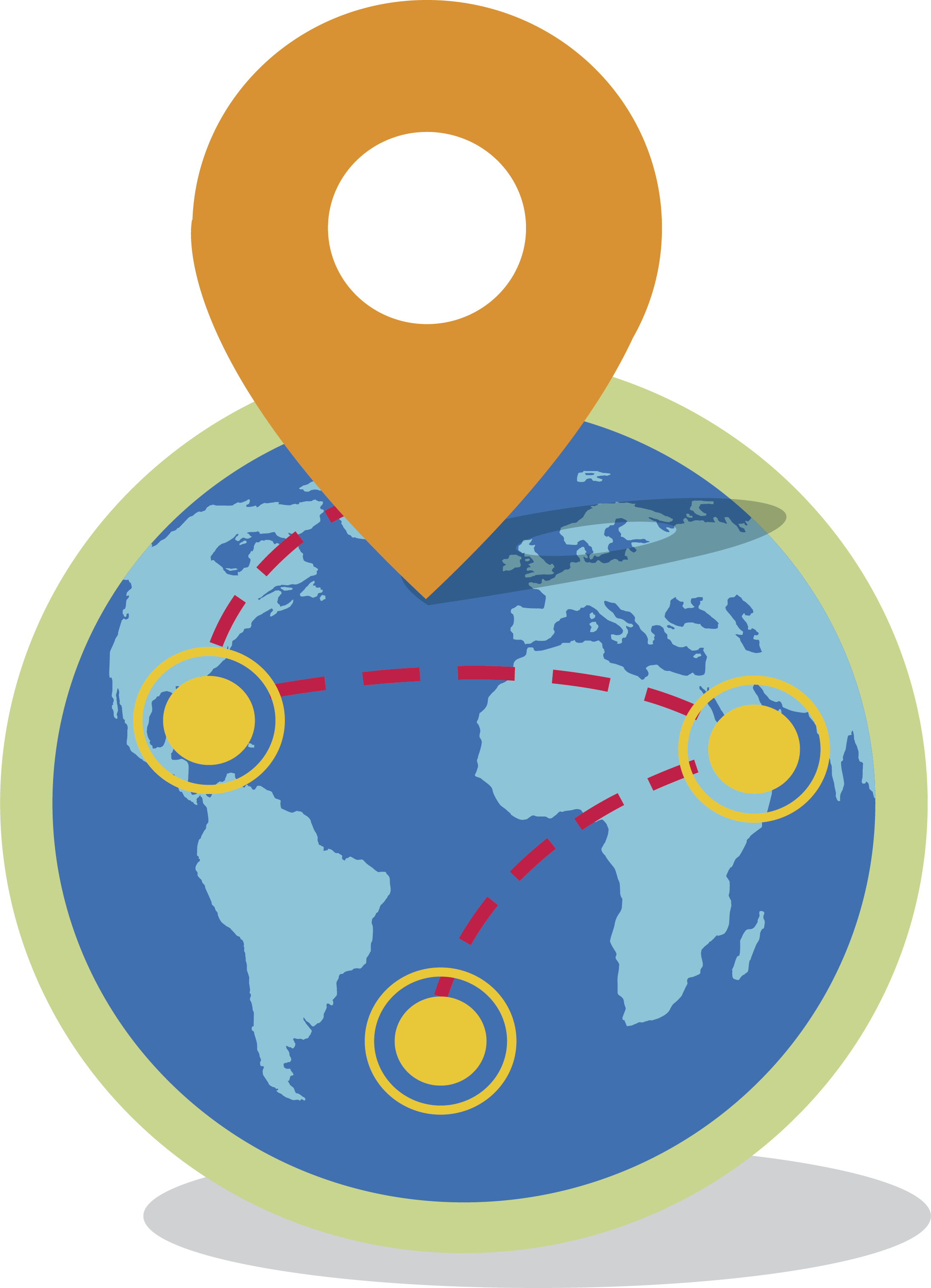 Southeast Asia World Map Globe - Vector World Map (2193x3035), Png Download