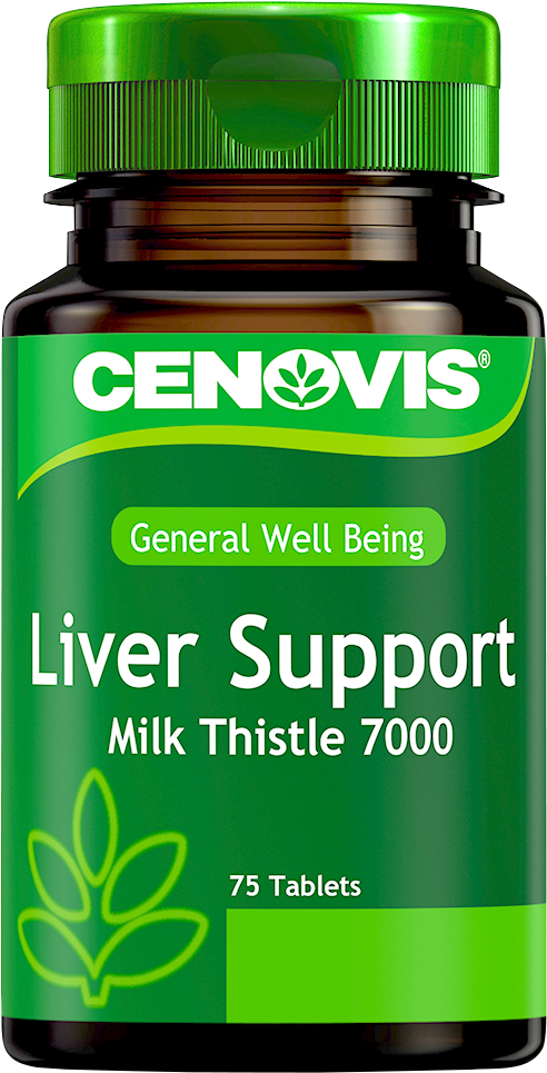Cenovis Liver Support Milk Thistle 7000 (527x1000), Png Download