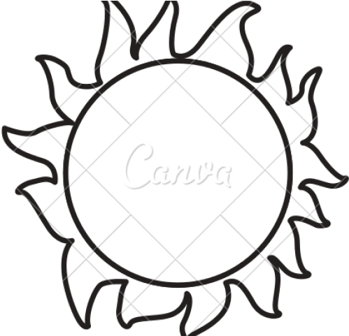 Drawn Sun Symbol - Circle (640x480), Png Download