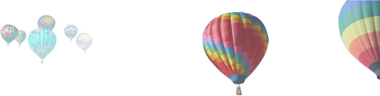 Balloons - Blue Mountains (1366x533), Png Download