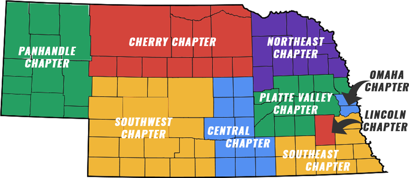 Cef Nebraska Counties - Graphic Design (2000x668), Png Download