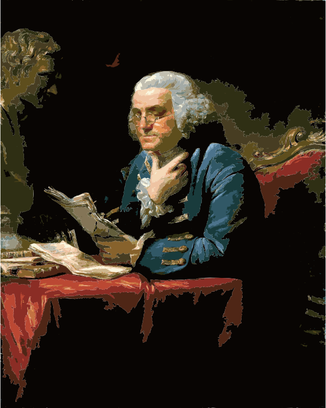 Medium Image - Benjamin Franklin American Revolution (638x800), Png Download