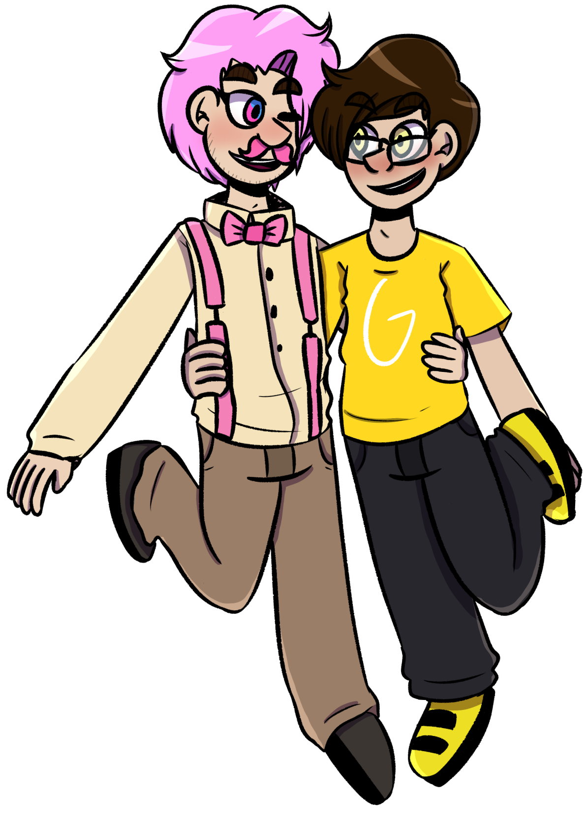 Google Oliver Wilford Warfstache Markiplier Fanart - Cartoon (1272x1748), Png Download