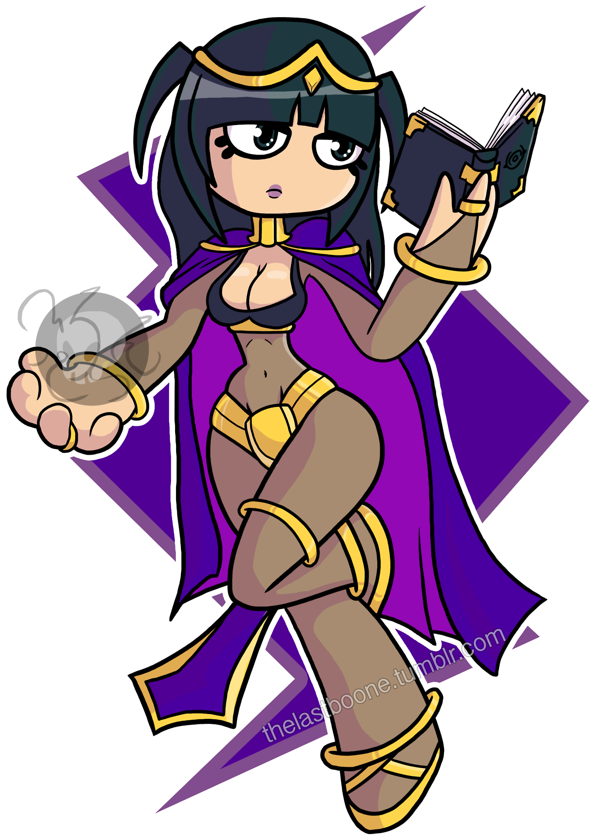 Tharja Fan Art Because Why Not - Cartoon (1280x1810), Png Download