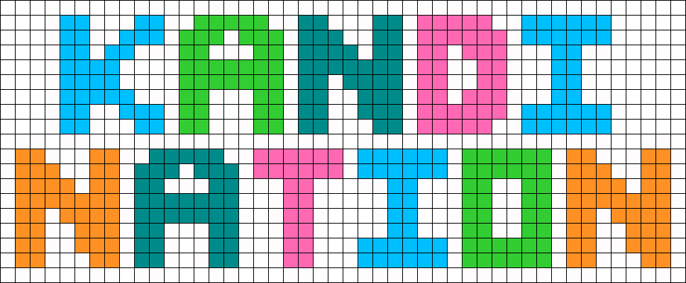 Kandi Nation Group Perler - Art (967x400), Png Download