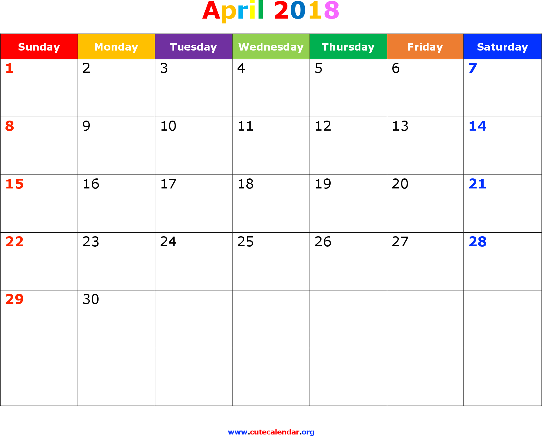 Cute Calendar, Calendar 2017, Holiday Calendar, Calendar - Disney Calendar April 2018 (2200x1700), Png Download