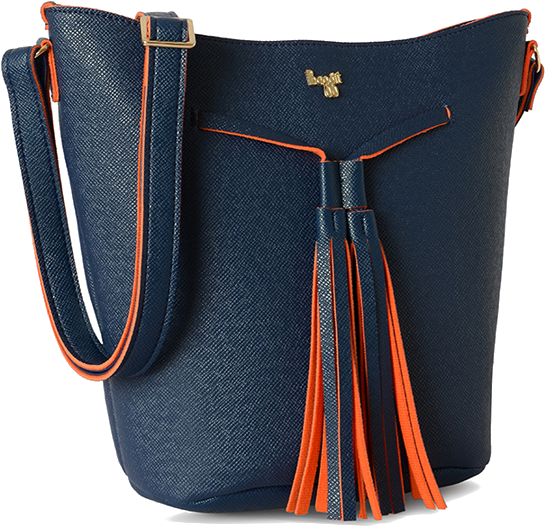 Baggit Mayson Flori Blue - Shoulder Bag (600x650), Png Download