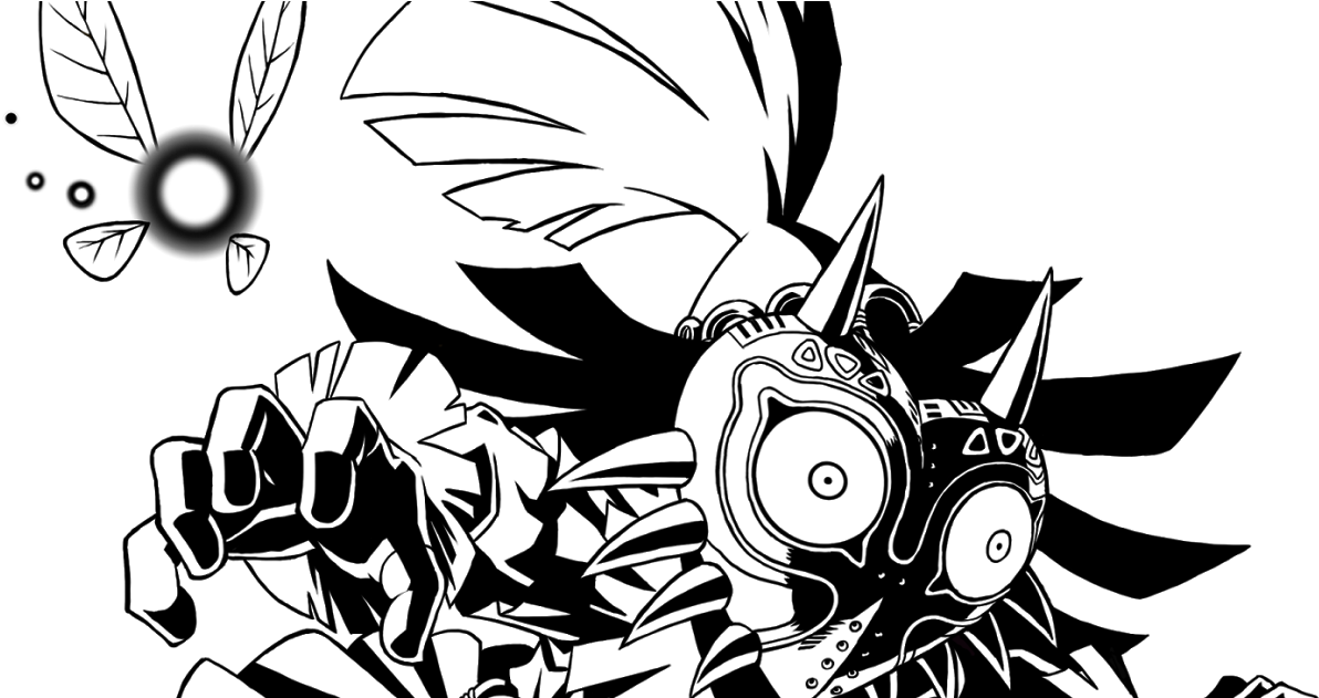 Legend Of Zelda Majora's Mask Art (1200x630), Png Download
