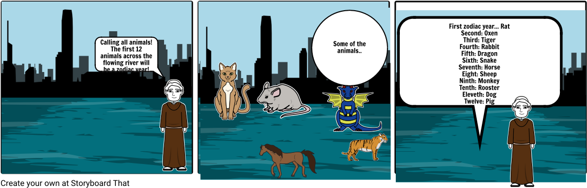 Zodiac Calender - Cartoon (1164x385), Png Download