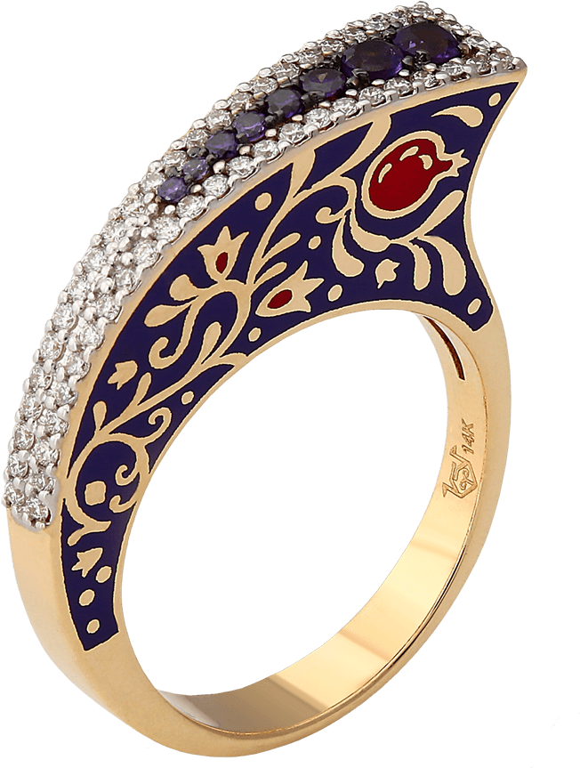 Life Of A Pomegranate - Pomegranate Ring Jewelry (1000x1000), Png Download