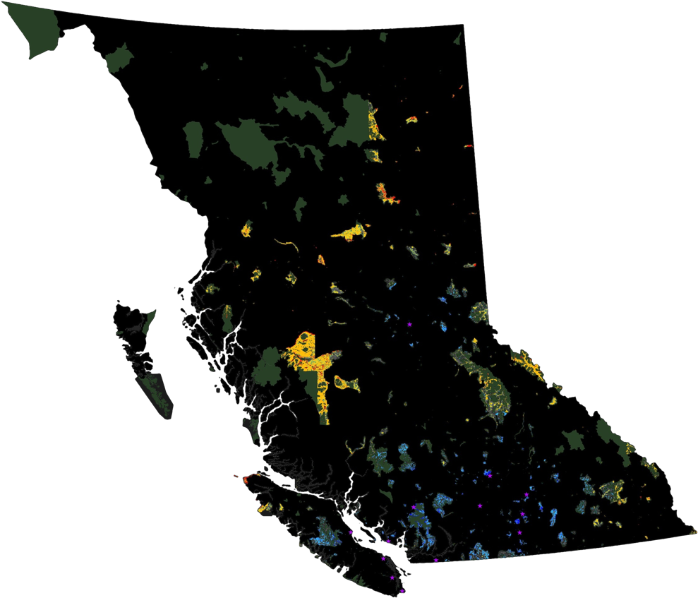 Gold British Columbia (1000x857), Png Download
