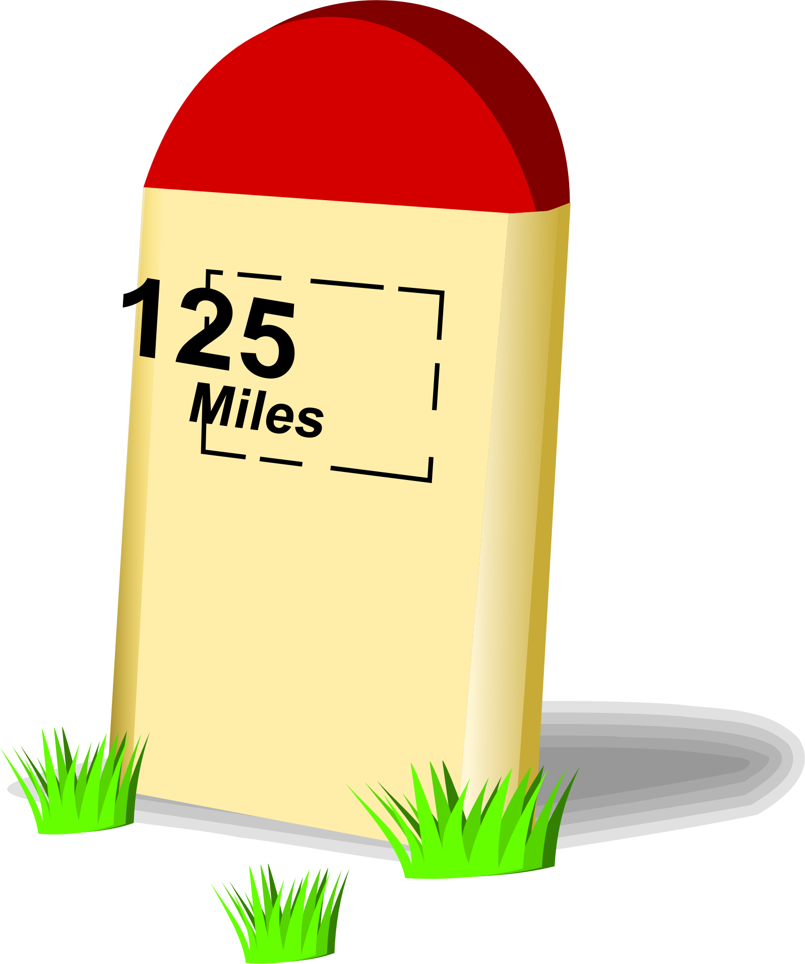 Big Image - Mile Stone Png (1597x1912), Png Download