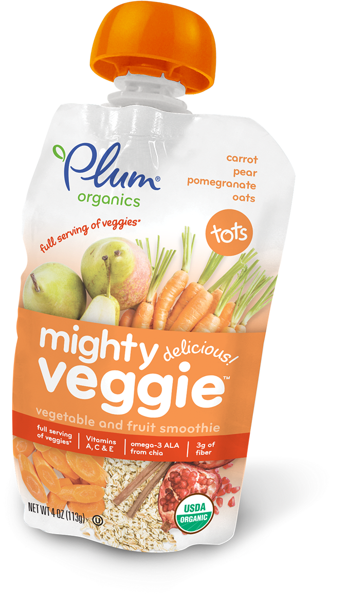 Organic Carrot Puree, Organic Pear Puree, Water, Organic - Snack (1100x1380), Png Download