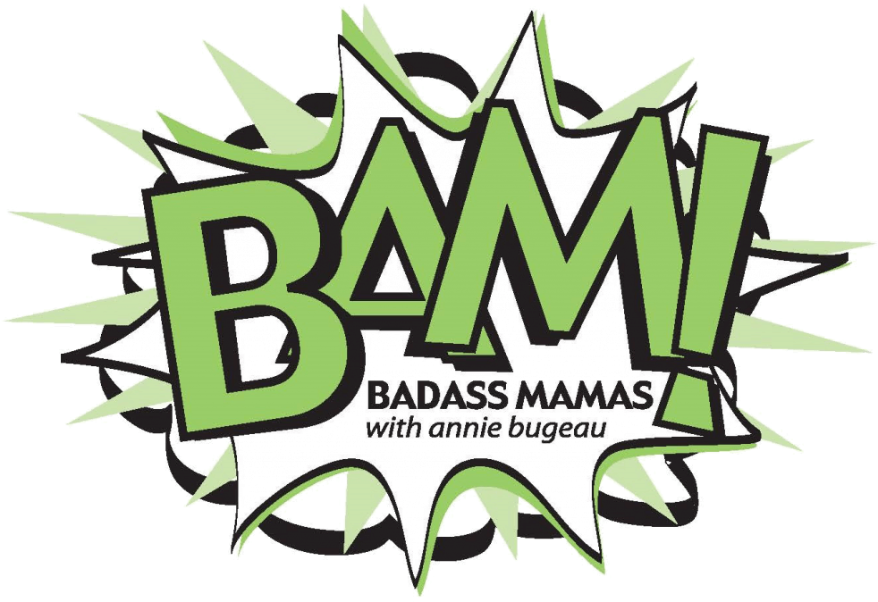 Badass Mamas Podcast Logo With Annie Bugeau Geaux Network - Graphic Design (1024x702), Png Download