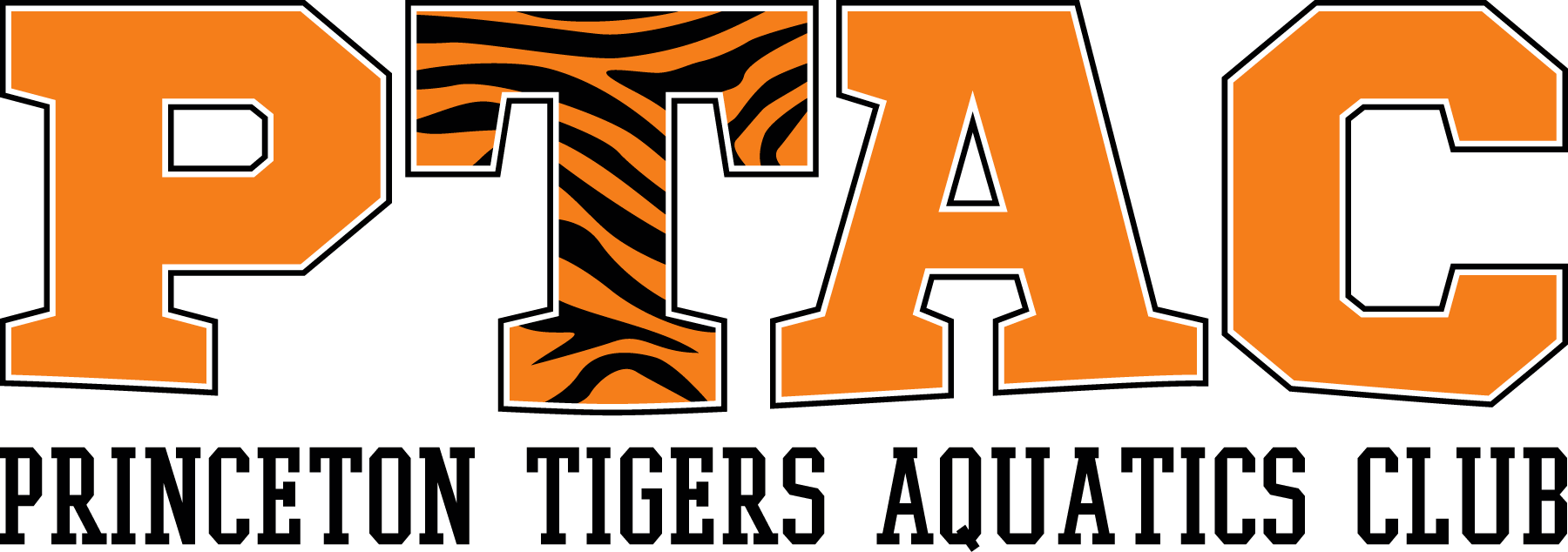Princeton Tigers Aquatics Club (1800x634), Png Download