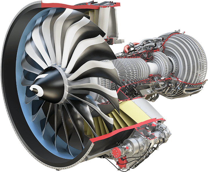 Jet Engine Png - Leap Engine Cutaway (784x622), Png Download