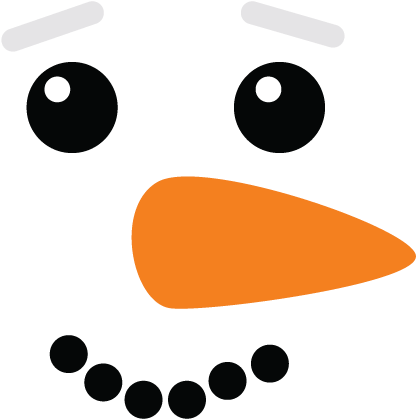 Snowman Vector Expression Christmas Nose Free Photo - Clip Art Snowman Carrot Nose (500x708), Png Download