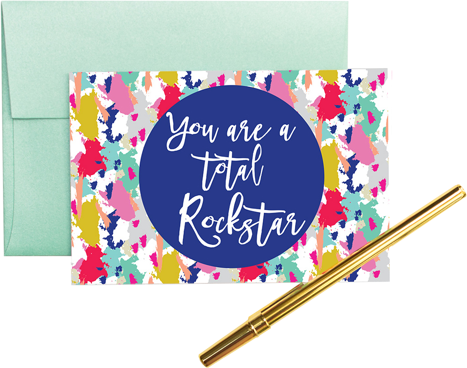 “you Are A Rockstar” - Greeting Card (1050x880), Png Download