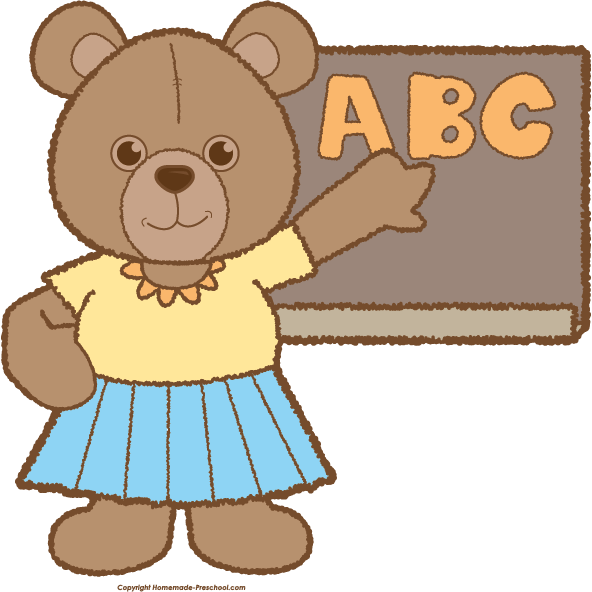 Download Banner Library Bear Teacher Free Homeschool Early