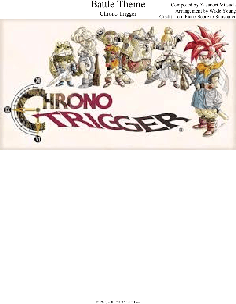 Battle Theme - Chrono Trigger - Chrono Trigger (850x1100), Png Download