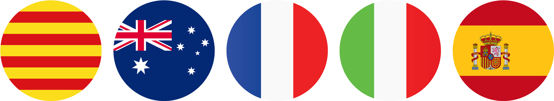 Available In Five Languages - Circle (1880x435), Png Download