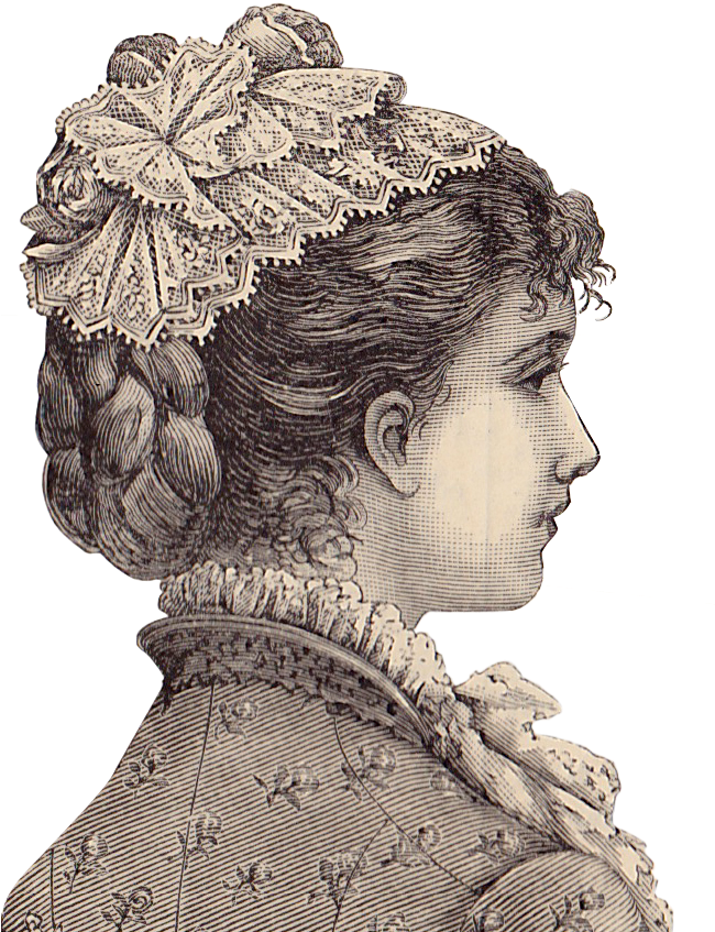 Ladie S Hat Fashion Plate Ladies - Decoupage (649x872), Png Download