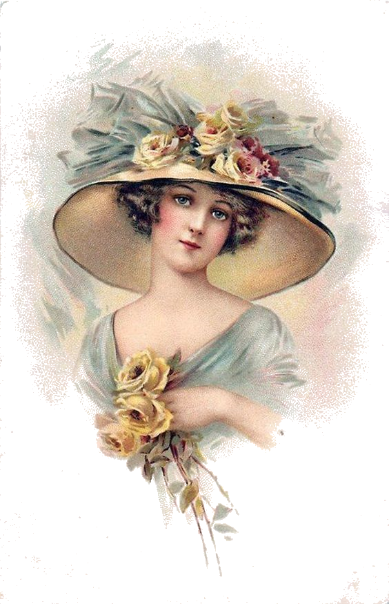 Vintage Ladies, Victorian Ladies, Vintage Woman, Edwardian - Vintage Ladies (564x875), Png Download