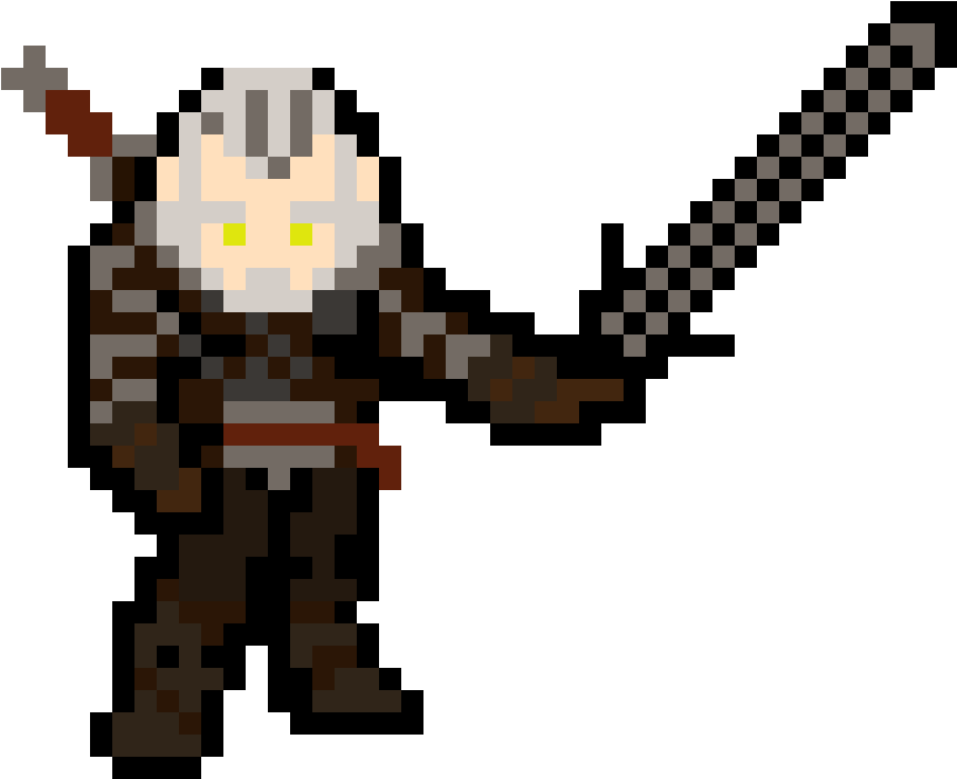 Geralt Of Rivia, Based On Magus' - Chrono Trigger Nice Sprites (1200x800), Png Download