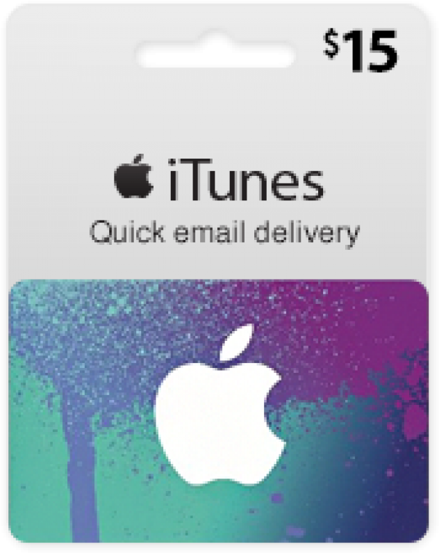 $15 Usa Itunes Gift Card - Itunes Gift Card 15 (800x800), Png Download