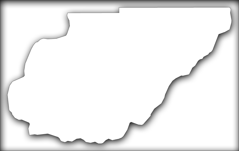 A Map Of Union With An Outer Shadow Box Around The - Silhouette (768x487), Png Download