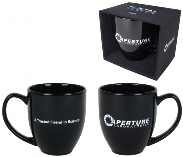 Kubek Portal 2 Aperture Laboratories Czarny - Aperture Science (600x600), Png Download