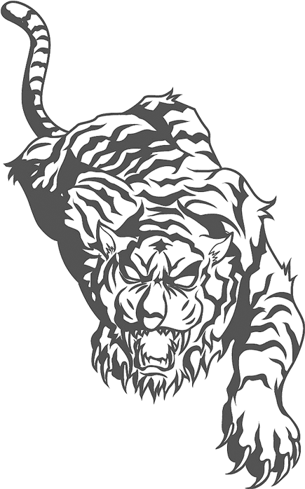 Tiger Cartoon Drawing, Cartoon Drawings, Tiger Vector, - Tiger Tattoos Hd Photo Download (750x750), Png Download
