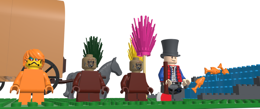 Lego Ideas The Lorax Once Ler Wagon - Lego Lorax (1051x441), Png Download