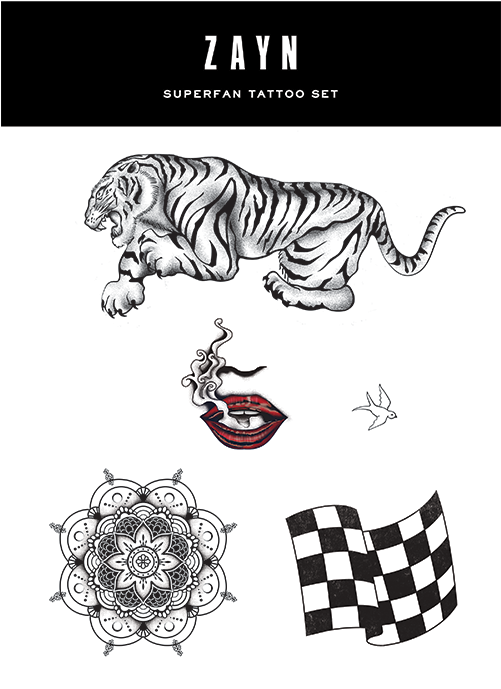 Zayn Daily News On Twitter - Zayn Malik Tiger Tattoo (750x750), Png Download