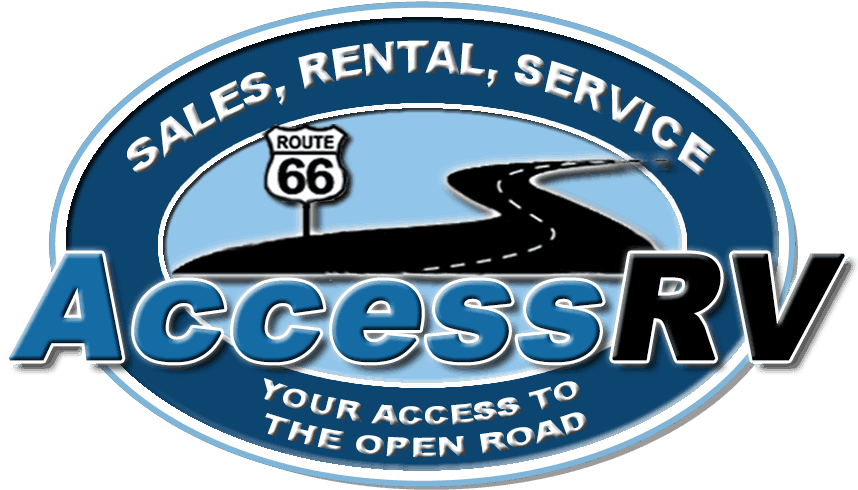 Access Rv Logo To Home - Route 66 (887x563), Png Download