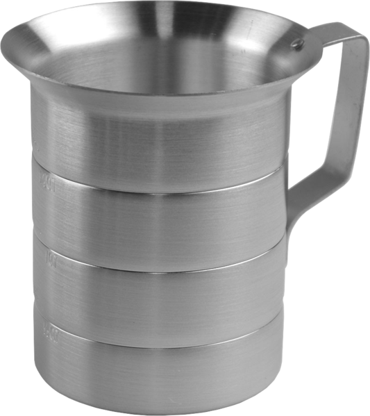 Aluminum Liquid Measuring Cup - Jug (533x599), Png Download