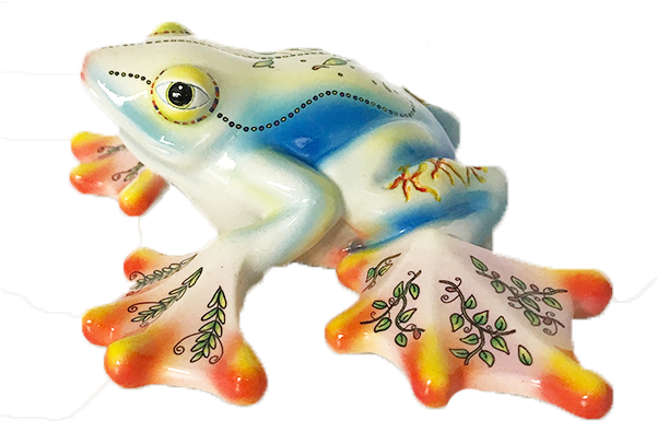 Tree Frog Figurine - Phyllobates (600x600), Png Download