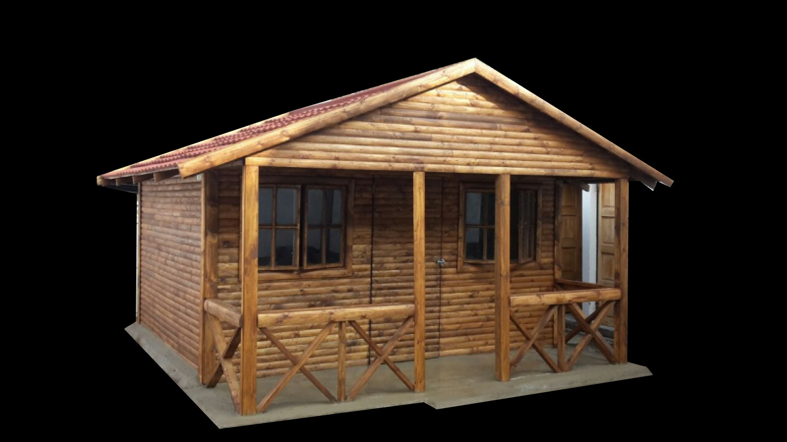 Log Cabin (1600x900), Png Download