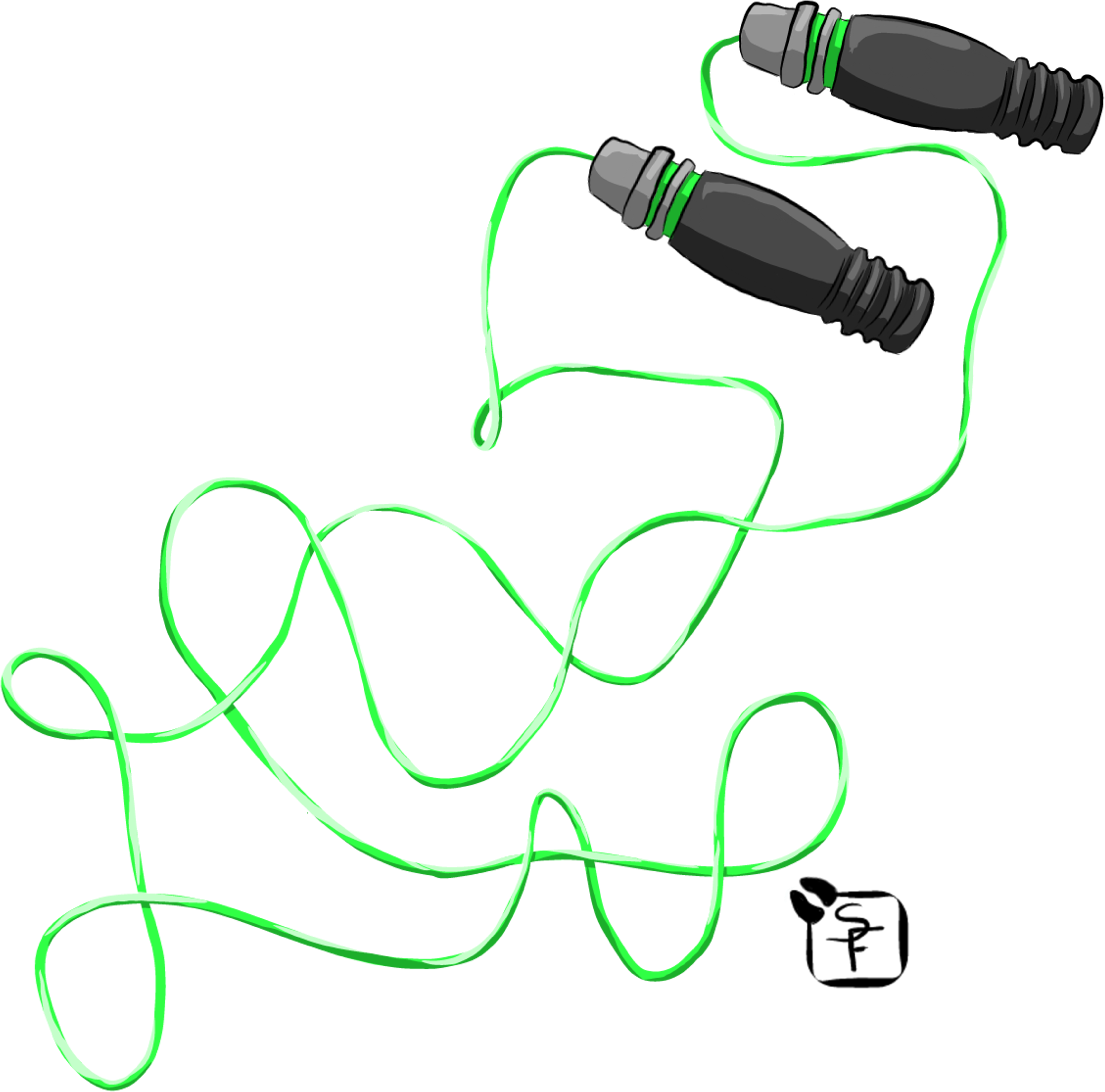 Jumping Ropes - Wire (6400x6400), Png Download