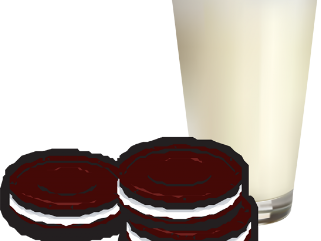 Cookie Clipart Oreo Cookie - Milk And Cookies Clipart (640x480), Png Download