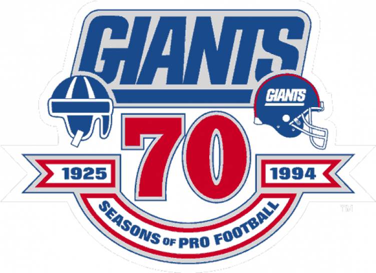 New York Giants Iron On Stickers And Peel-off Decals - Logos And Uniforms Of The New York Giants (750x930), Png Download