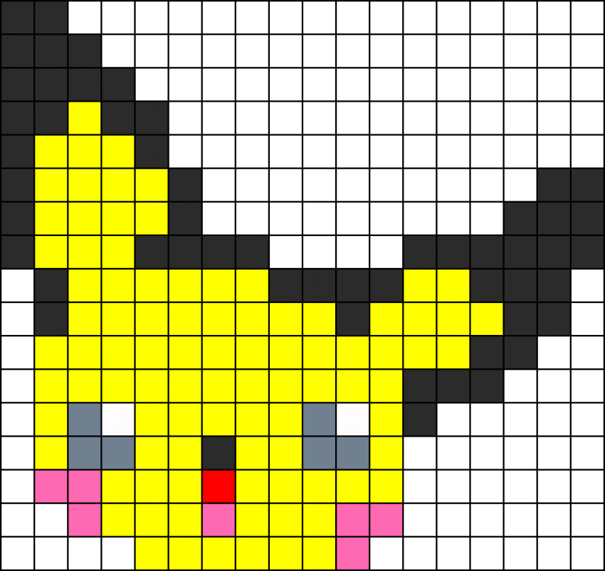 Free Png Download Pixel Art Logo Snapchat Png Images - Pichu Perler Beads Pattern (850x803), Png Download