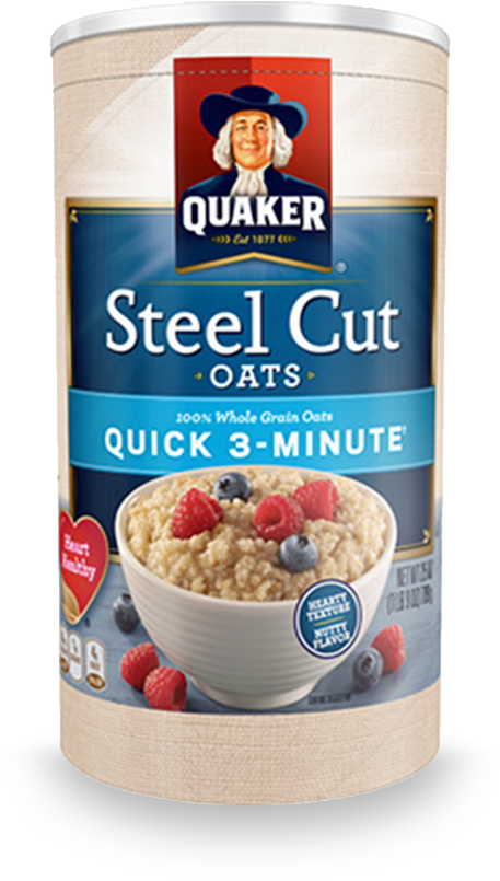 Extraordinary Oats - Quaker Steel Cut Oats Nutritional Info (469x812), Png Download