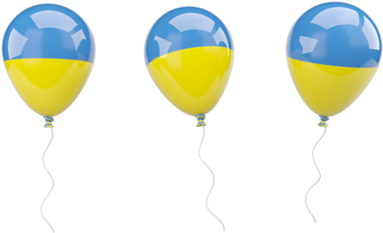 Ukraine Png Pluspng - Ukrainian Flag Air Balloon (640x480), Png Download