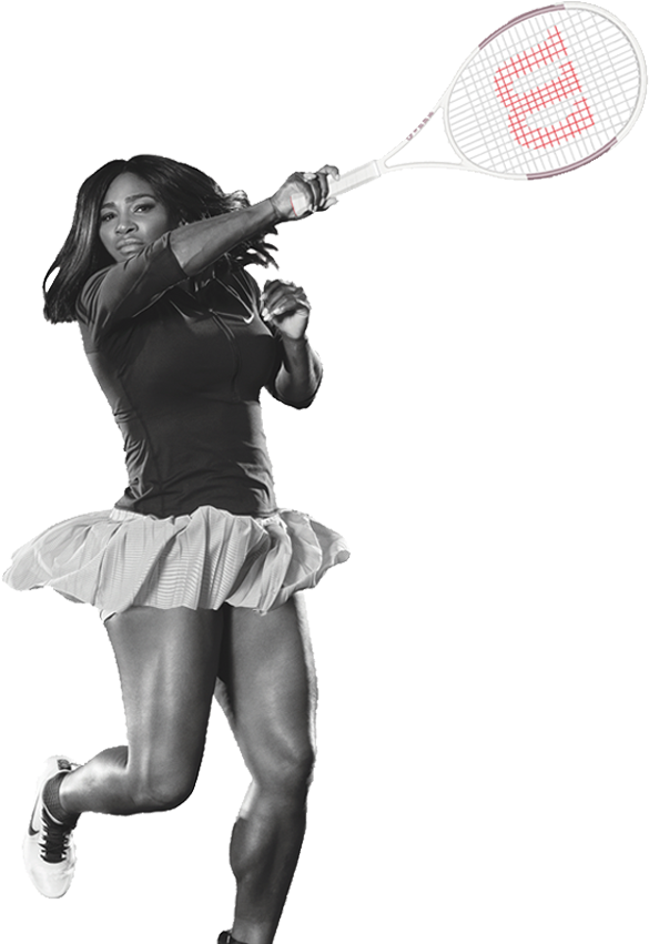 Serena - Serena Williams Tennis Png (593x853), Png Download