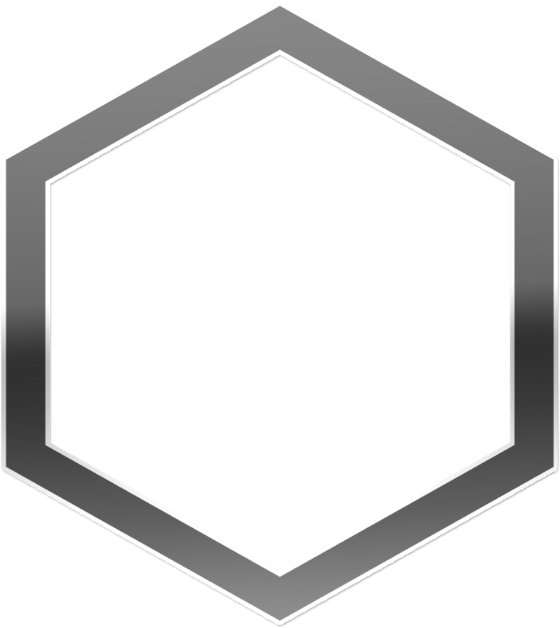 H⃟ E⃟ X⃟ A⃟ G⃟ O⃟ N⃟ Hexagon Blac - Mirror (1024x1024), Png Download