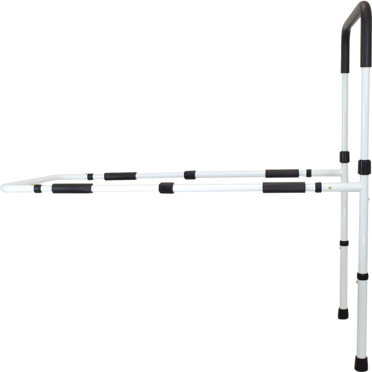 Secure® Adjustable Bed Rail With Floor Support - Hurdle (800x800), Png Download